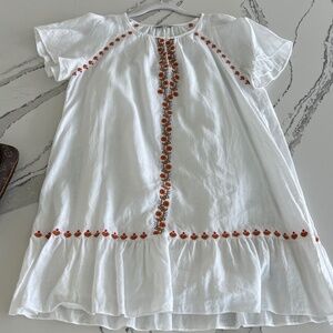 Madewell Linen/Cotton Pullover Dress SzM